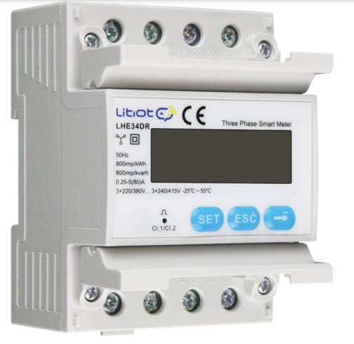 [SM/LV/LHE34DR] Smart Meter Livoltek - 80A (LHE34DR) Medida Directa