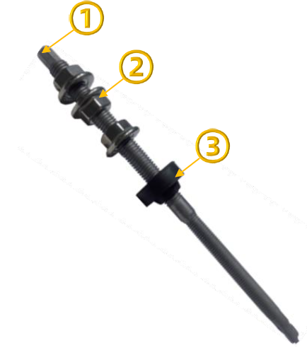 [HBSD/RN-UCB-HGBS-250] Hanger Bolt Self Drilling Screw RN-UCB-HGBS (M10x250mm)